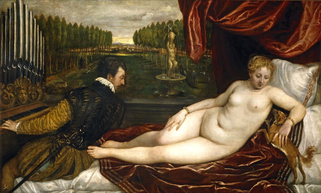Venus_and_organist_and_little_dog