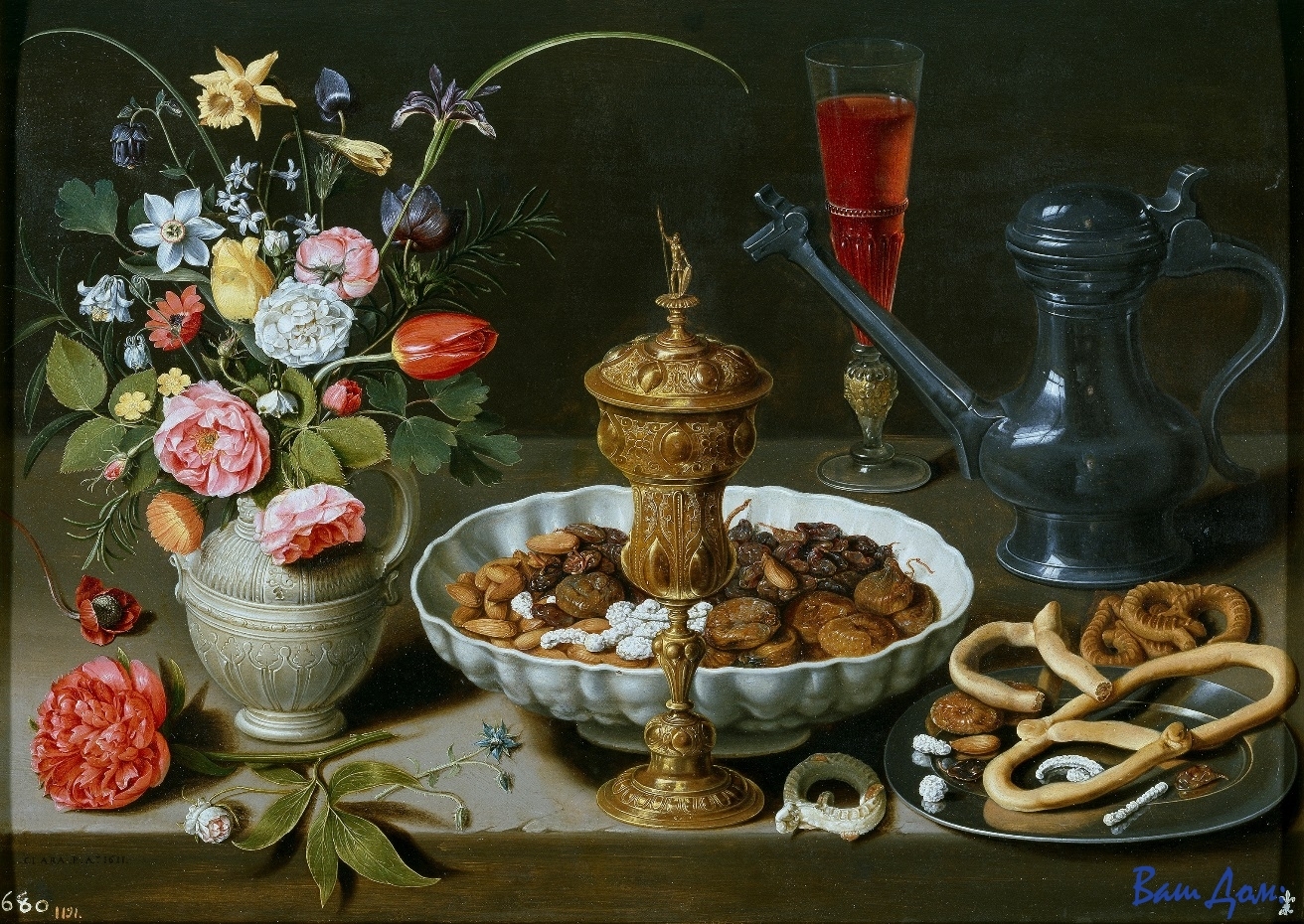 Тюльпан Клара Петерс. «Сервированный стол». 1611.