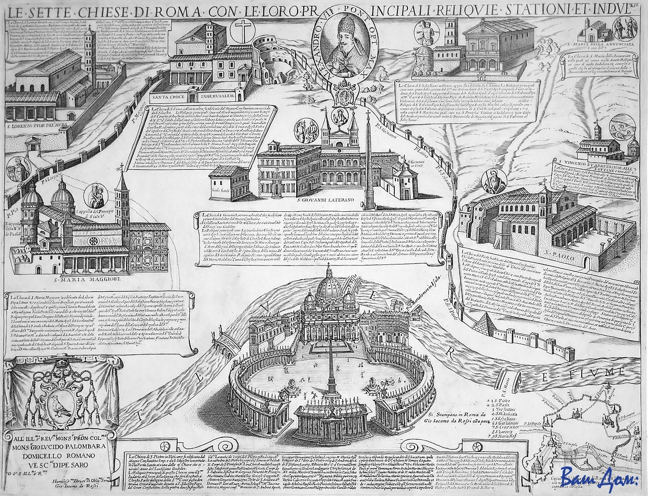 Юбилей-Seven_Churches_of_Rome_-_Giacomo_Lauro_-_1599