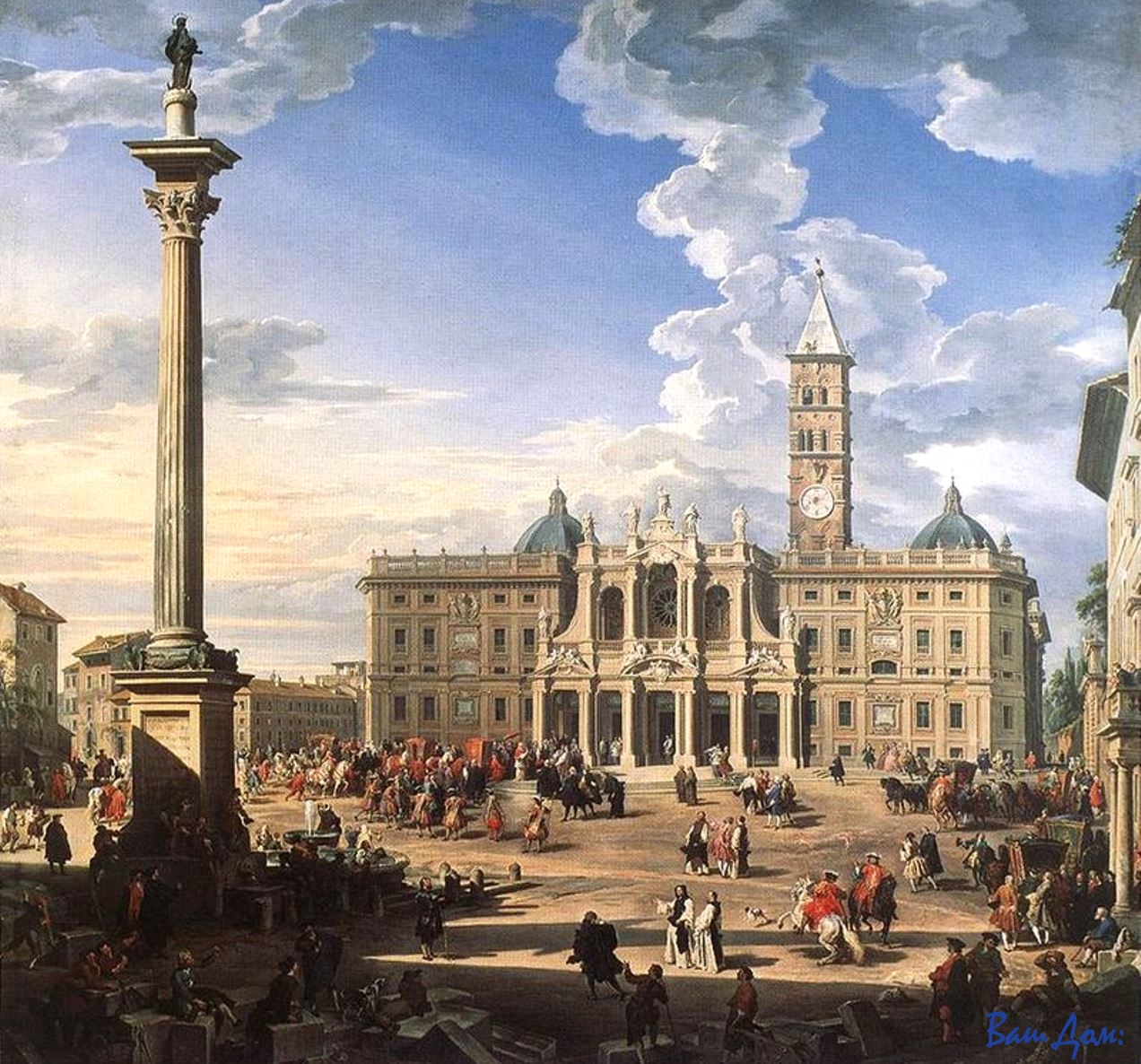 Юбилей Giovanni_Paolo_Pannini_-_The_Piazza_and_Church_of_Santa_Maria_Maggiore